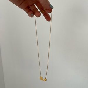 14k Gold Hearts Necklace